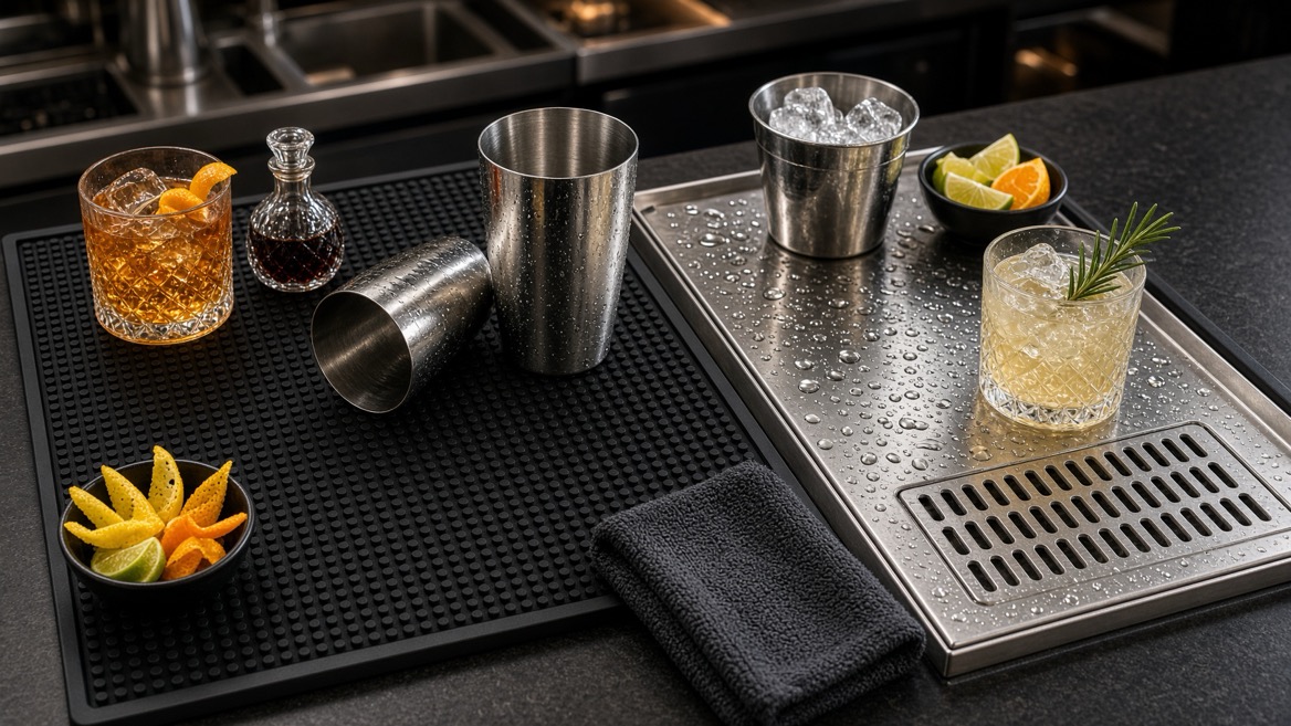 PVC Bar Mat And Stainless Steel Bar Mat Comparison PVC Bar Mat And Stainless Steel Bar Mat Comparison