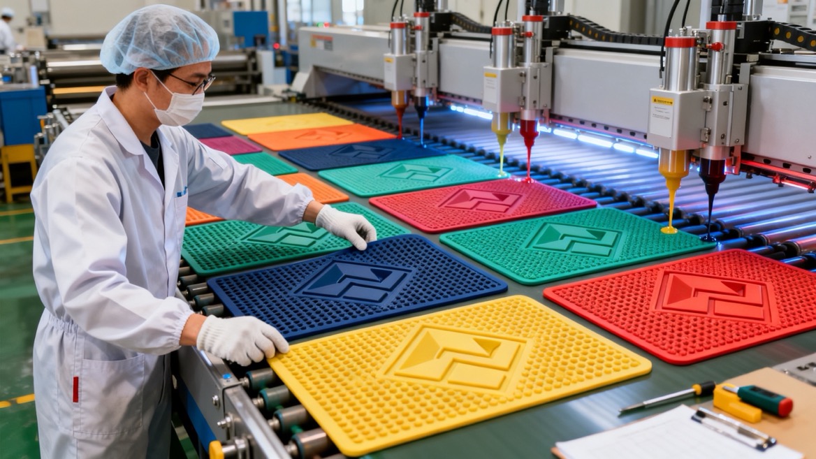 Custom Bar Mat Manufacturing Process Custom Bar Mat Manufacturing Process