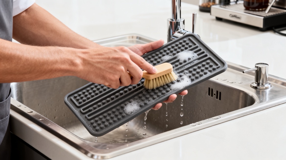 Coffee Bar Mat Cleaning and Daily Care