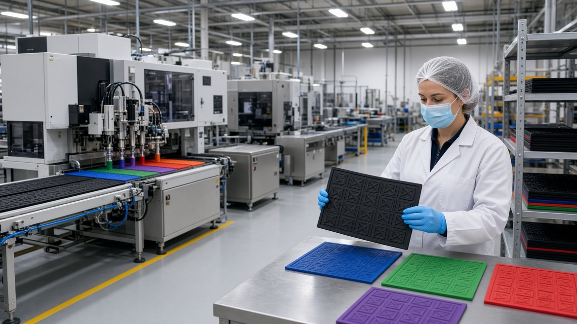 PVC Bar Mat Manufacturing And Quality Inspection