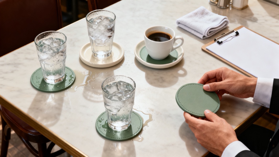 Restaurant Coaster Sample Testing Setup.jpg