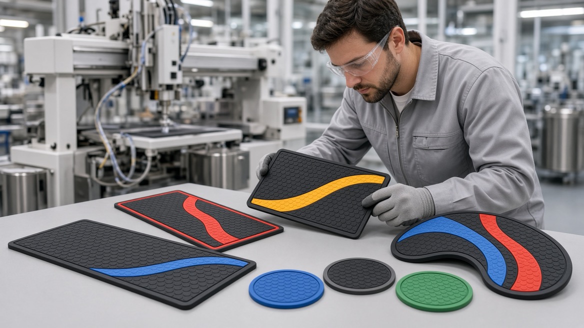 Custom Branded PVC Bar Mat Production Custom Branded PVC Bar Mat Production
