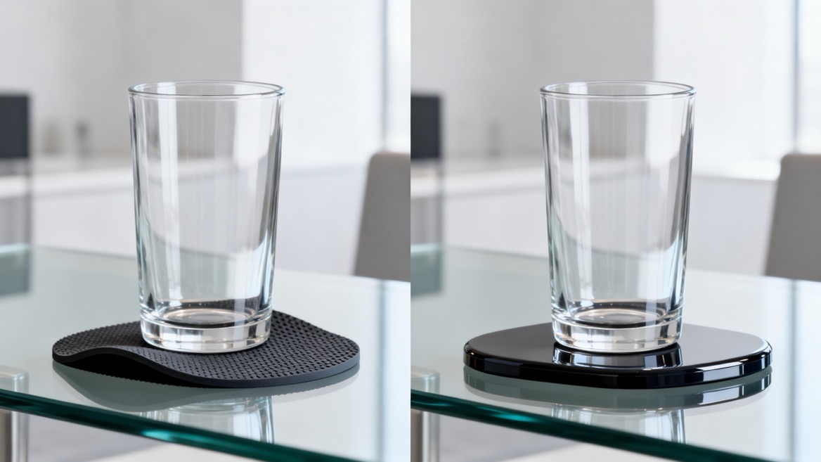 Soft PVC And Hard Plastic Coaster Comparison Soft PVC And Hard Plastic Coaster Comparison