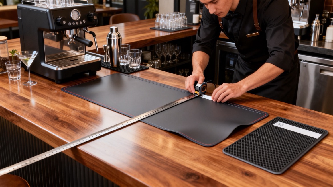 Measuring A Bar Counter For Custom Mat Measuring A Bar Counter For Custom Mat
