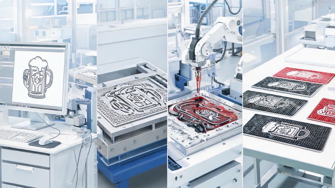 PVC Bar Mat Design And Manufacturing Process PVC Bar Mat Design And Manufacturing Process