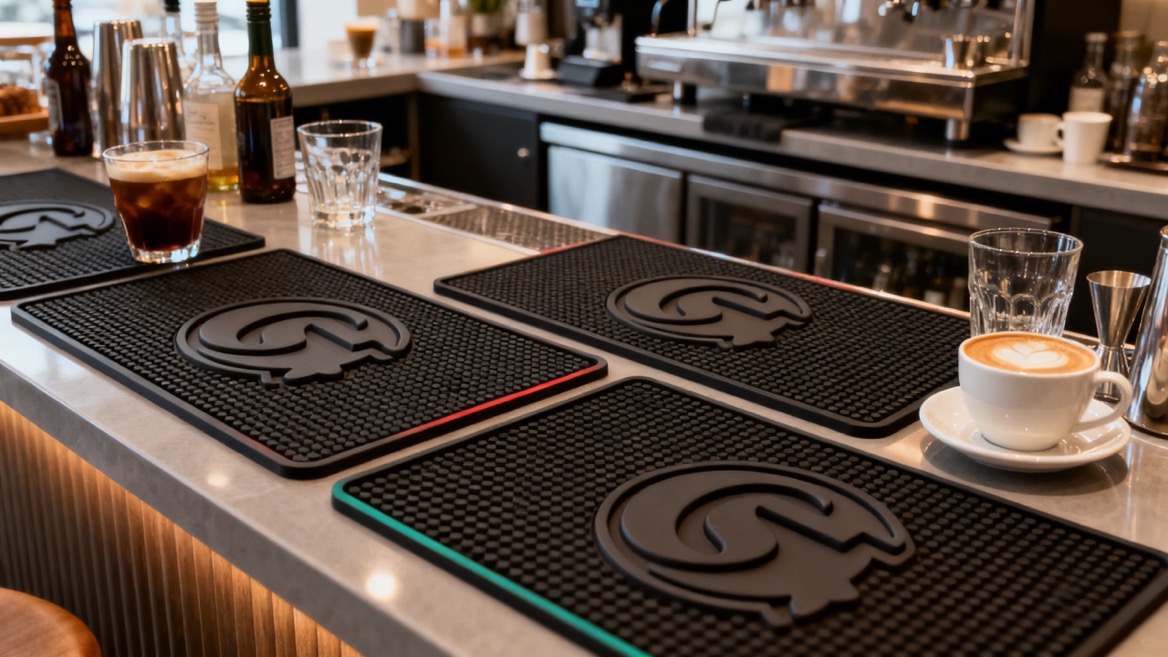 Custom Bar Mat Brand Display Custom Bar Mat Brand Display