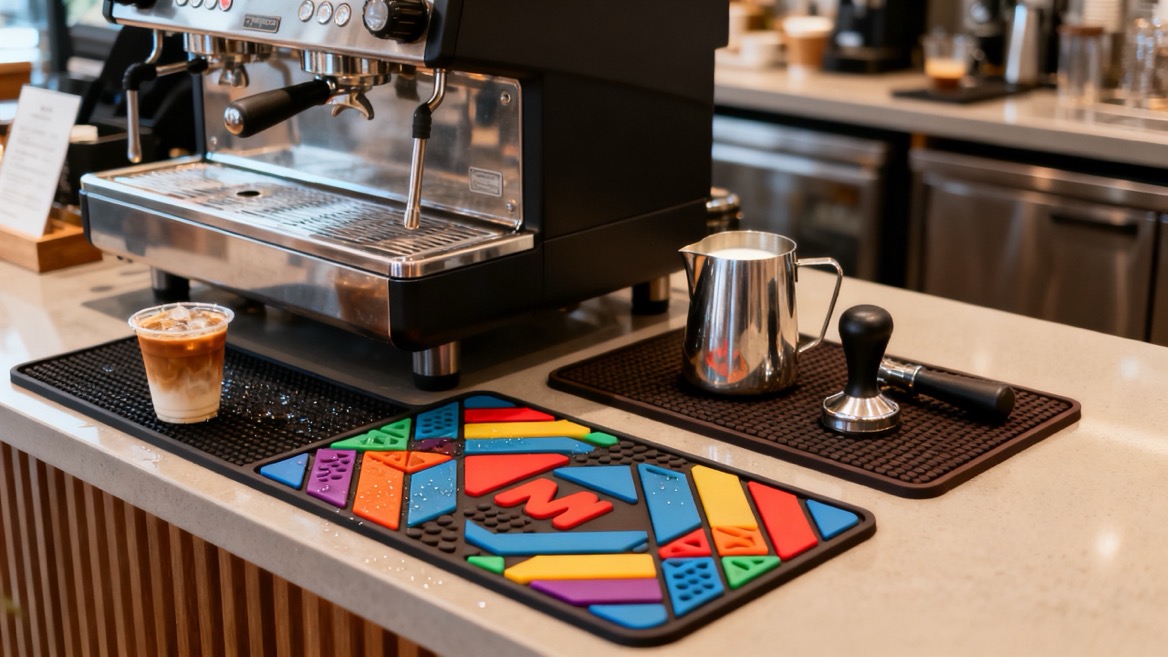 PVC And Silicone Coffee Mat Comparison