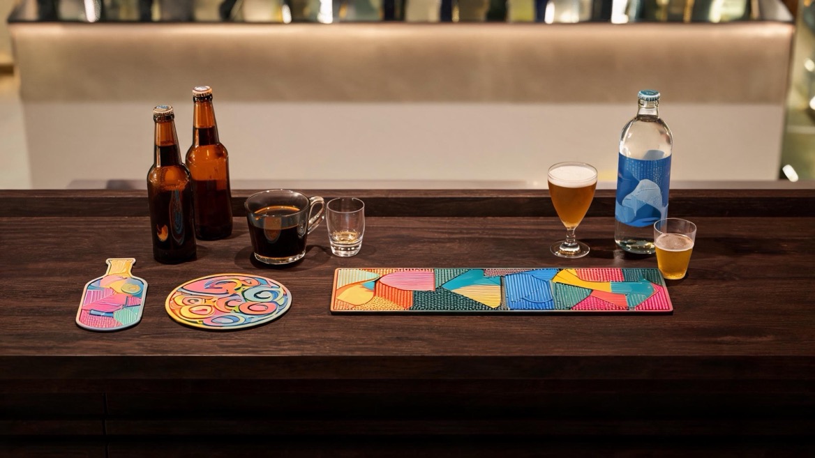 Branded PVC Bar Mats For Beverage Promotions Branded PVC Bar Mats For Beverage Promotions